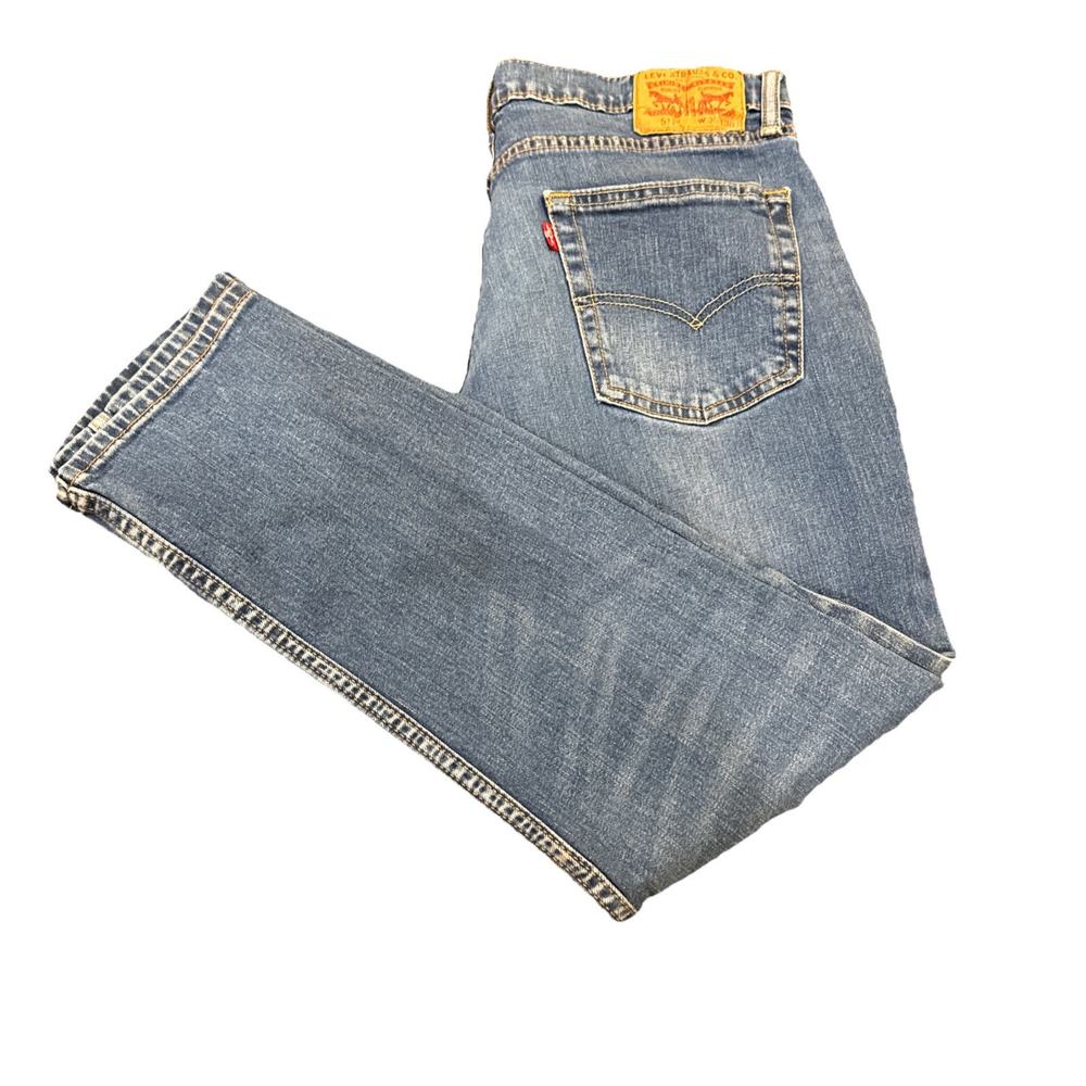 Levis 511 Jeans Mens 36x30 (Fits 36x29) Slim Tapered Blue Medium Wash Stretch - Picture 9 of 11